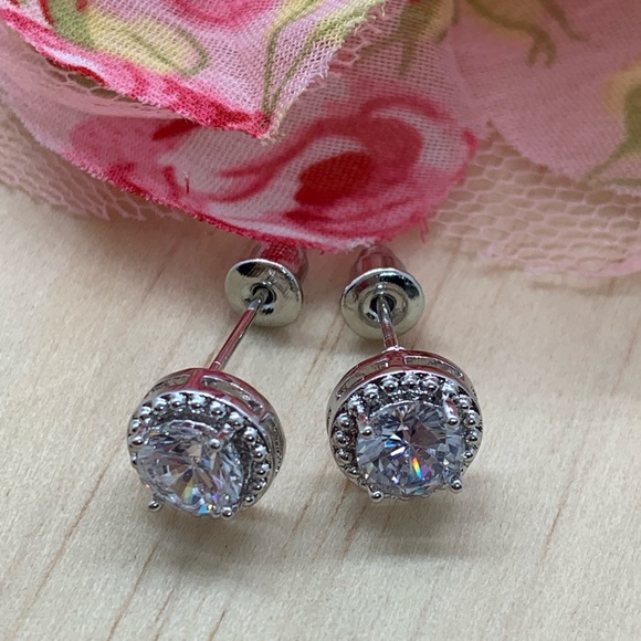 Gold Plated Stud Earrings - Picture 2 of 5